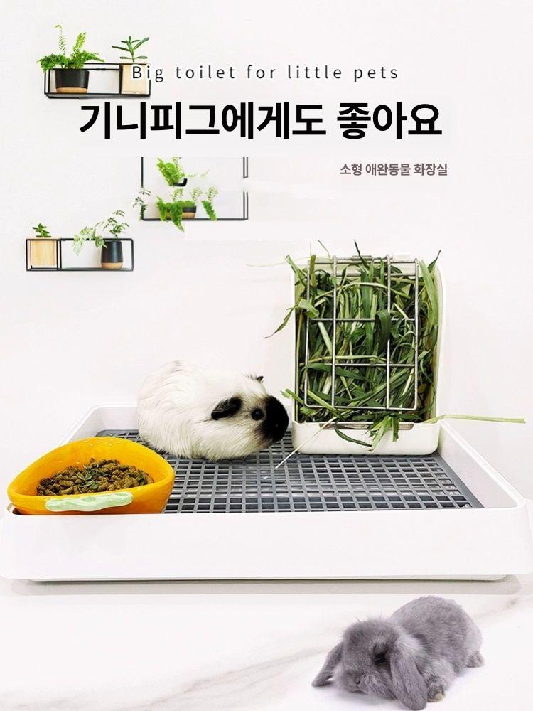 토끼화장실 토끼케이지 배변판 대형 기니피그화장실 대형 화장실 플라스틱망 매우 1x1cm - 상세 이미지 3