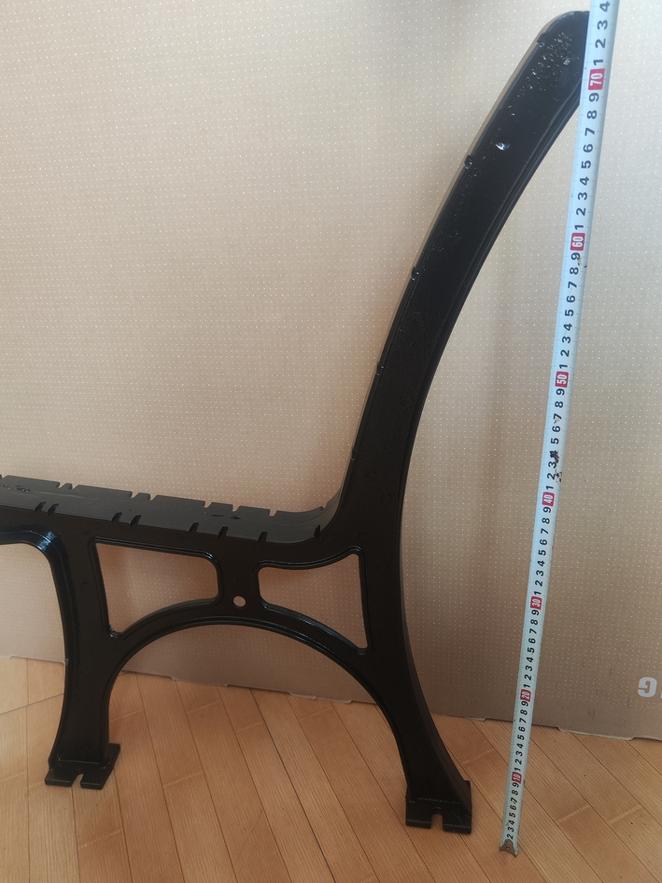 야외 의자 다리 부품 철제 알루미늄 프레임 교체용 오발 구조 팔걸이 등받이 인테리어 DIY 부속품 작은 팔걸이 38x36cm 2.5kg - 상세 이미지 4