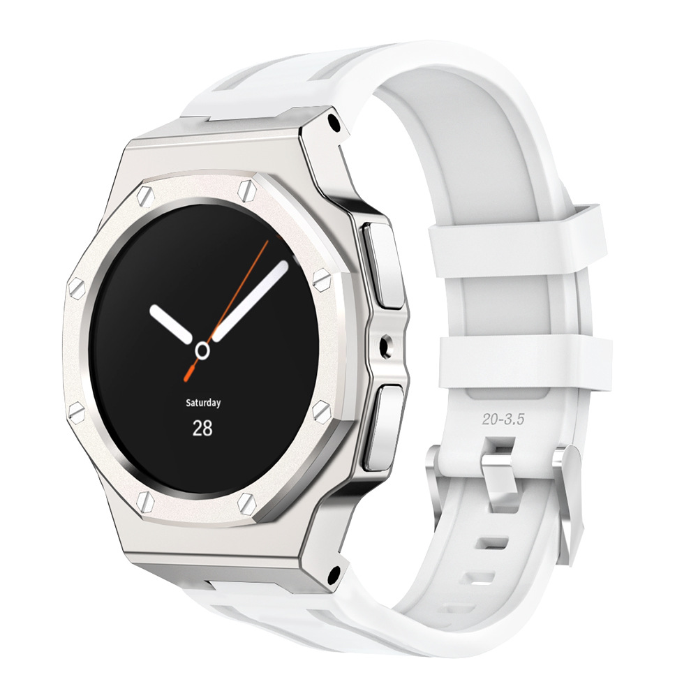 티타니즘 갤럭시워치8 40mm 명품 일체형 불소 실리콘 스트랩 케이스 커스텀 시계줄 밴드