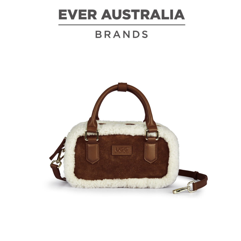 호주 오즈웨어 에버 어그 양털 시어링 가죽 가방 에버어그 샤일라백 초코