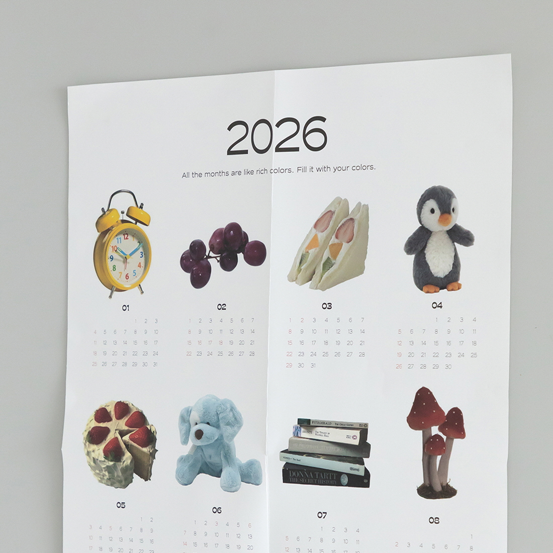 2026 한장달력 1년 연력 낱장 26년 사진 포스터 월 캘린더 카렌다 벽달력 포토 A2 - 상세 이미지 4