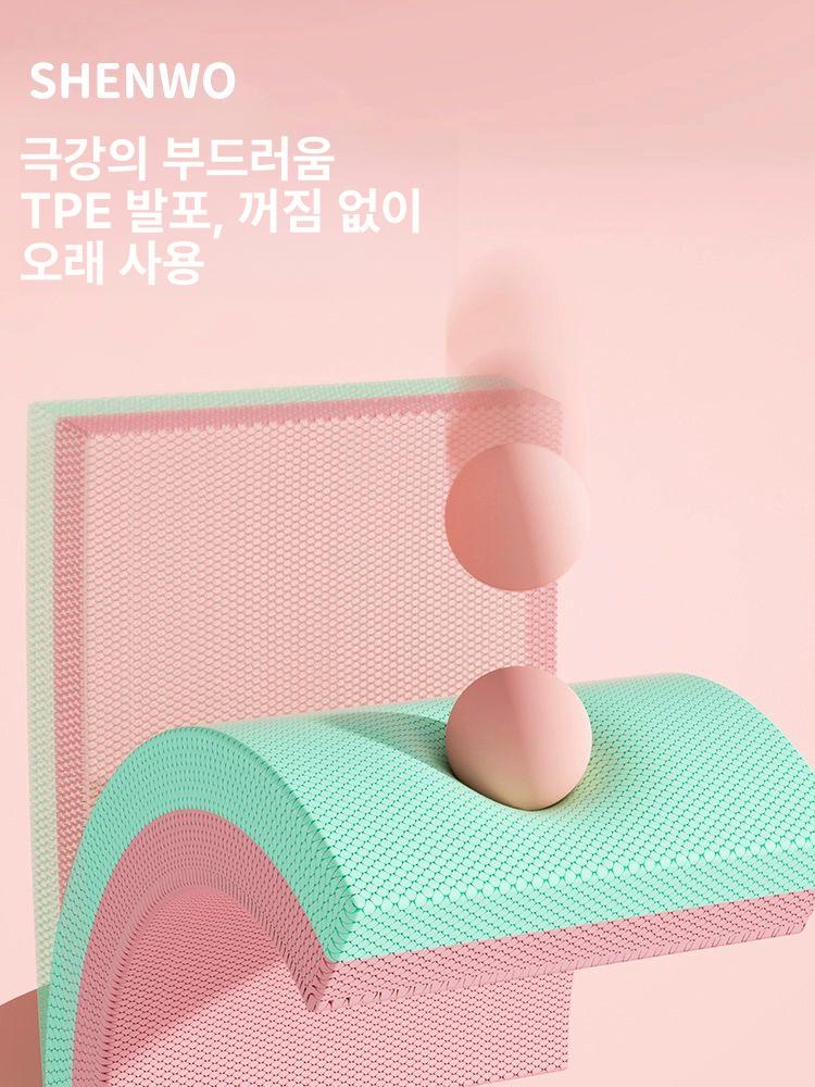 두꺼운 운동 매트 요가 논슬립 넓은 스트레칭 헬스장 홈트 접이식 층간소음 대형 스카이블루 대형 50x40x6cm 보호 50x40cm 50mm - 상세 이미지 3