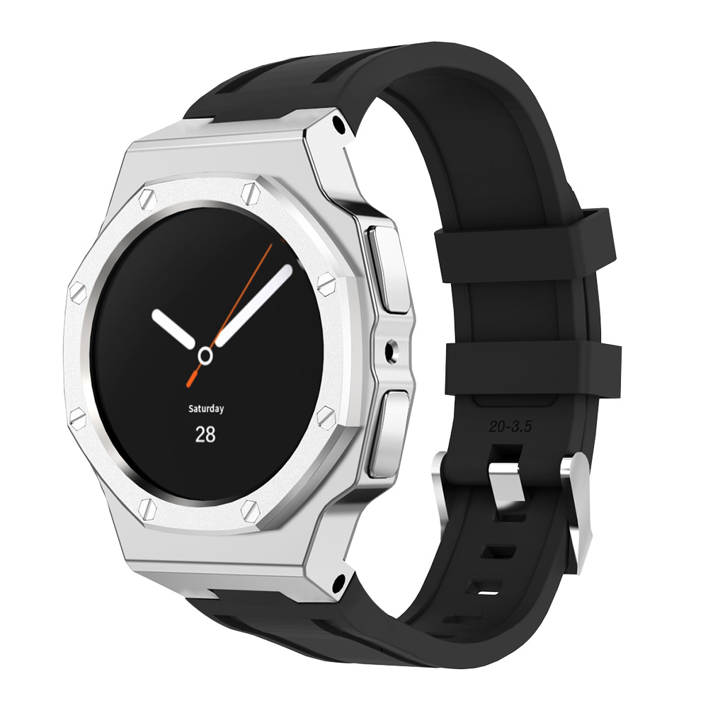 티타니즘 갤럭시워치8 40mm 명품 일체형 불소 실리콘 스트랩 케이스 커스텀 시계줄 밴드