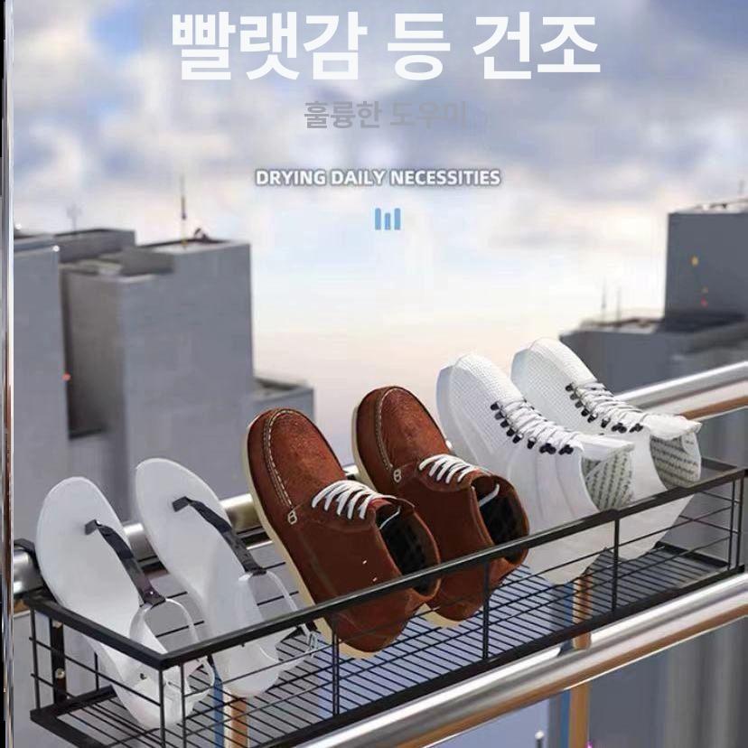 스텐 창틀 화분걸이 걸이대 선반 스테인레스 정리대 철제 식물 다육이 창문난간 거치대 박힌 50x20x12cm 후크 1-2cm - 상세 이미지 5