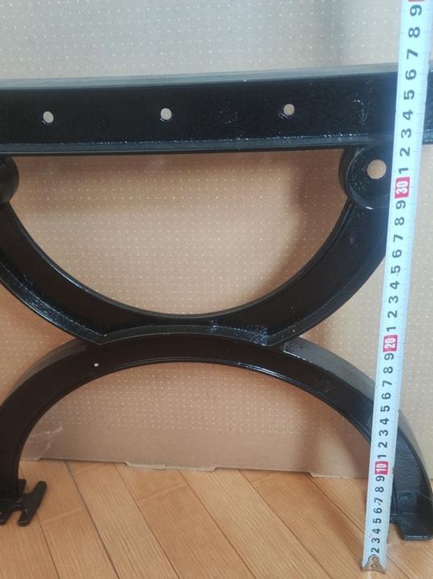 야외 의자 다리 부품 철제 알루미늄 프레임 교체용 오발 구조 팔걸이 등받이 인테리어 DIY 부속품 작은 팔걸이 38x36cm 2.5kg - 상세 이미지 5