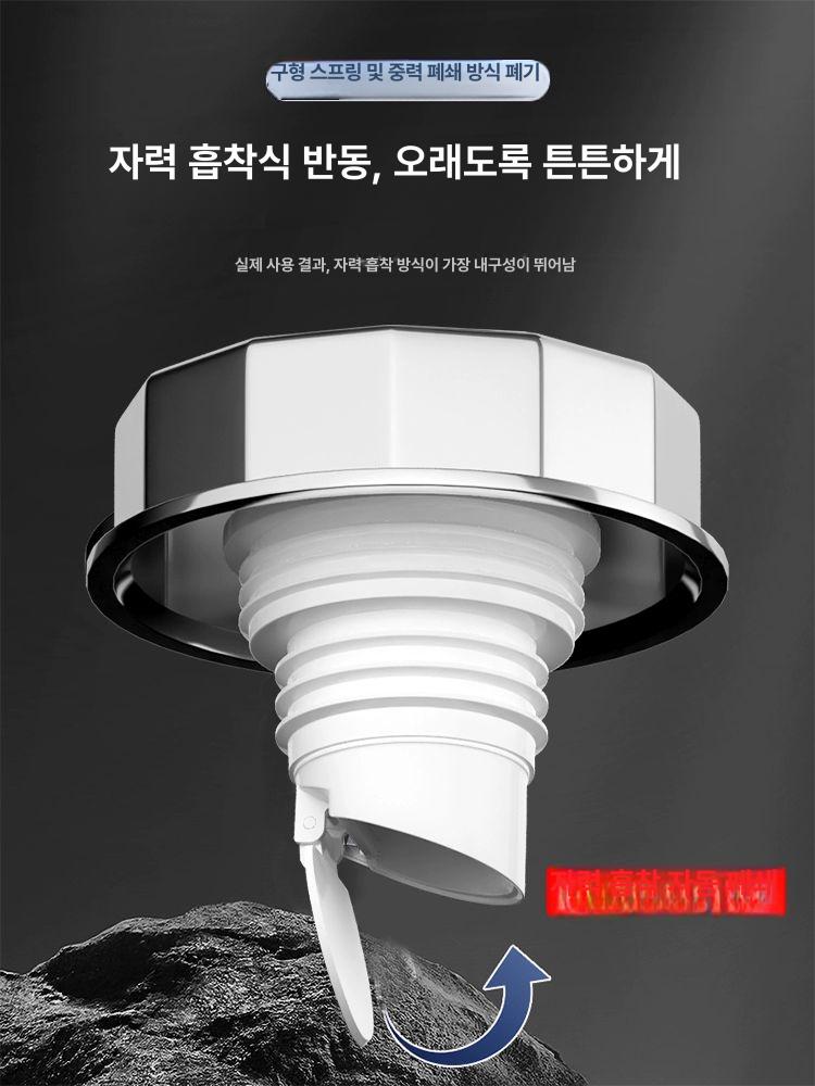 2구 3구 멀티 하수구 하수구트랩 배수구트랩 하구수막힘 세탁실 필수용품 세탁기 지면 3방향 커넥터+8cm A - 상세 이미지 2