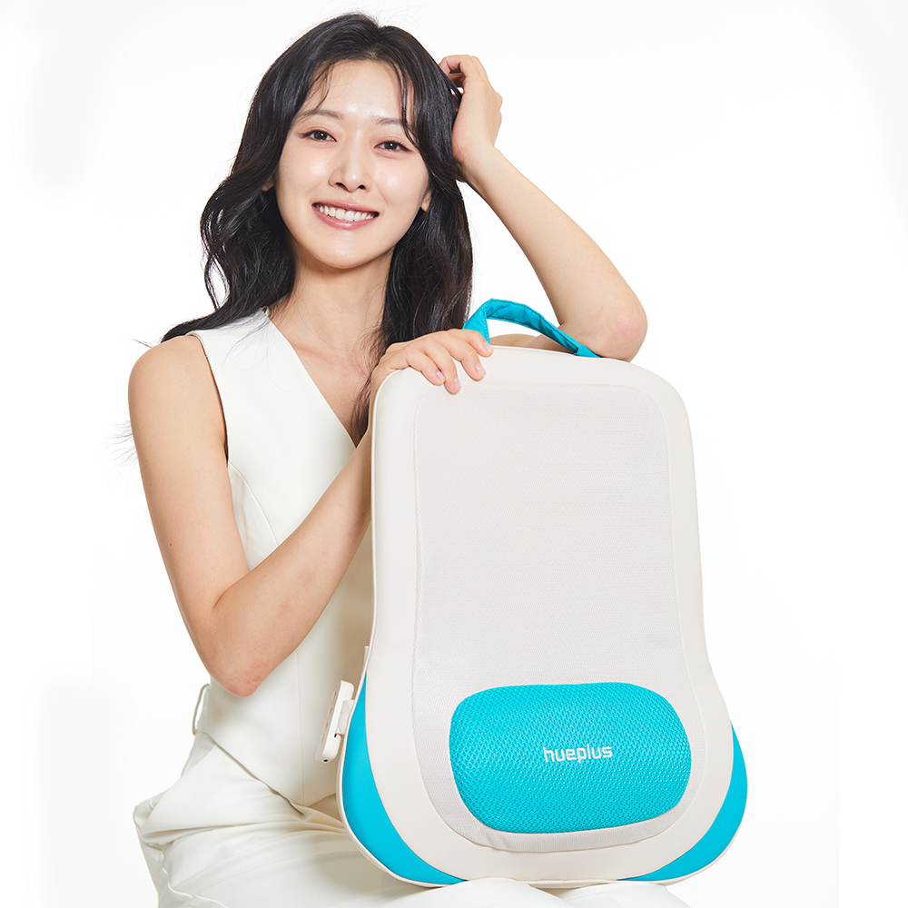 [포토리뷰 2천점 적립]휴플러스 체어형 등 허리 쿠션 안마기 의자 마사지기 상세 이미지 5