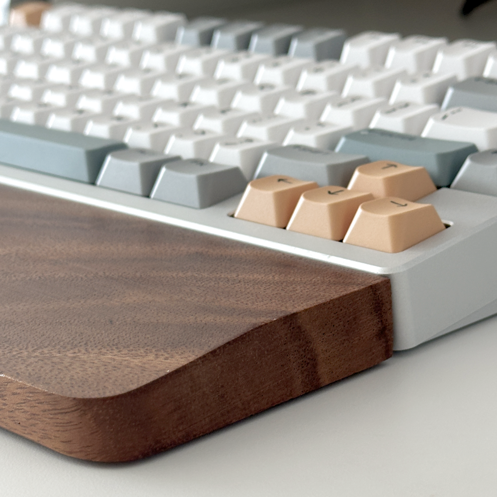 원목팜레스트 우드 텐키리스 키보드 손목받침대 풀배열 레이니75 독거미 - 상세 이미지 4