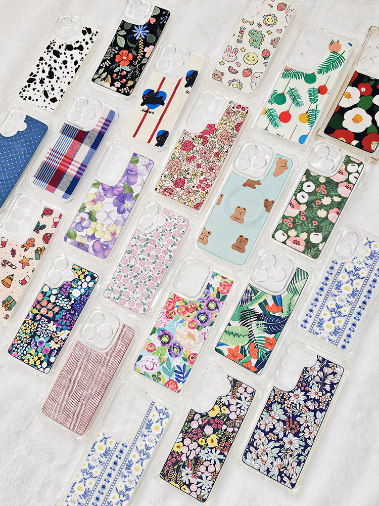 아이폰17에어 투명 패브릭 폰케이스 카드수납 스트랩 맥세이프톡