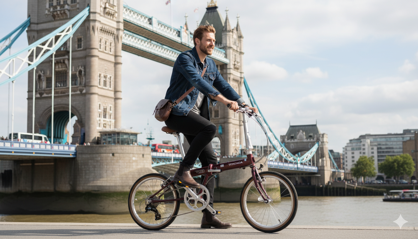 티티카카 플라이트 P8 Plus 시마노 8단,실드베어링,알루미늄 접이식 경량 미니벨로