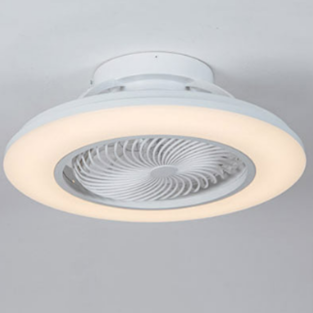 리모컨방등 LED 원형 실링팬 안 방등 50W, 주광색주백색전구색