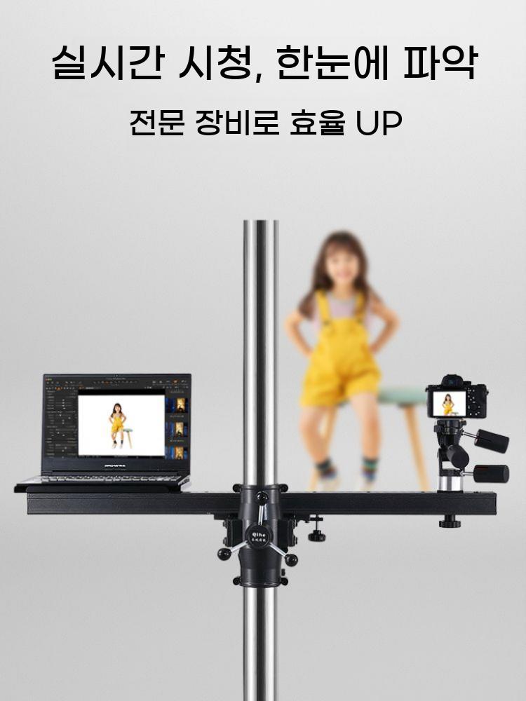 바퀴형 카메라 슬라이더 2m 촬영 스탠드 DSLR 높이 무빙 - 상세 이미지 2