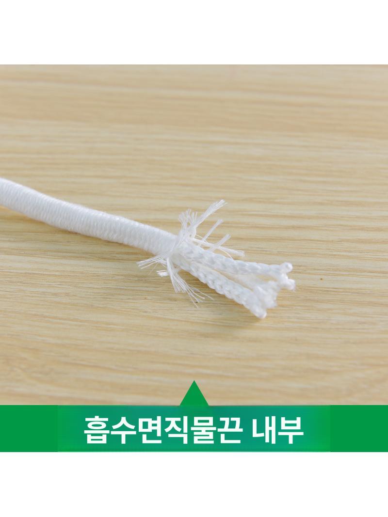 면화 로프 수경 코어 흡수 수분 면사 흡수 화분 자체 화이트 4mm 100m - 상세 이미지 4