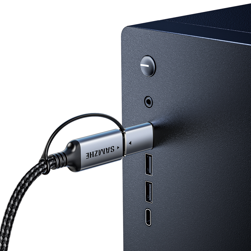 삼지 USB 겸용 C타입 기가비트 이더넷 RJ45 랜선 랜 케이블 RS202 - 상세 이미지 4