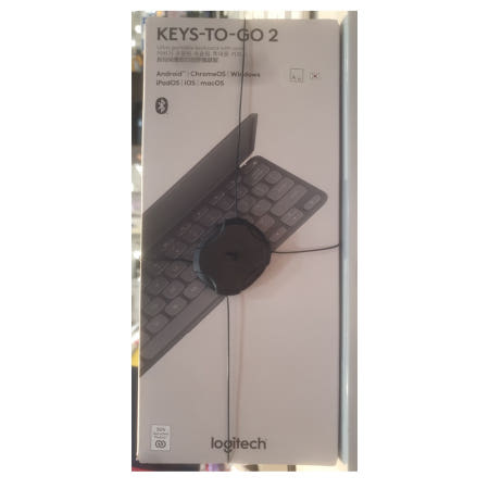 [로지텍] KEYS-TO-GO 2 For iPad 그래파이트 팬터그래프 GD [로지텍 코리아 정품]