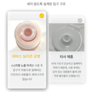 네바스 여행용 실리콘 공병 세트 수영장 샴푸통 화장품 소분 휴대용 튜브 ... 솔직 후기 | 피부 타입별 분석 - 상품 이미지 3