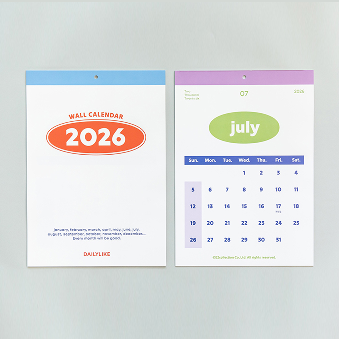 2026 벽걸이달력 레트로 벽달력 26년 뜯는 낱장 포스터 캘린더 인테리어 카렌다 A3 - 상세 이미지 3