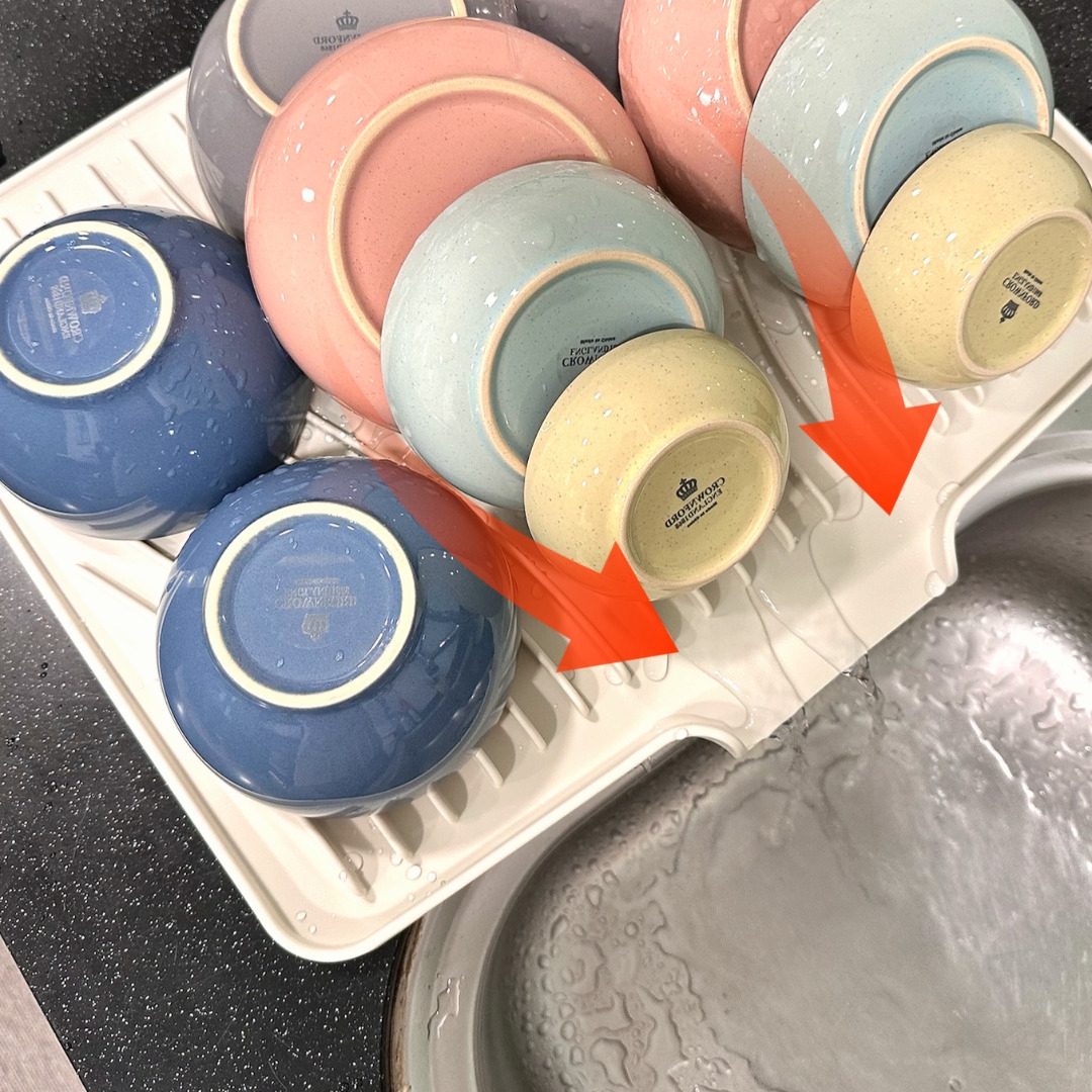 네바스 물빠짐 식기 건조대 실리콘 설거지 싱크대 그릇 건조대 제품 이미지