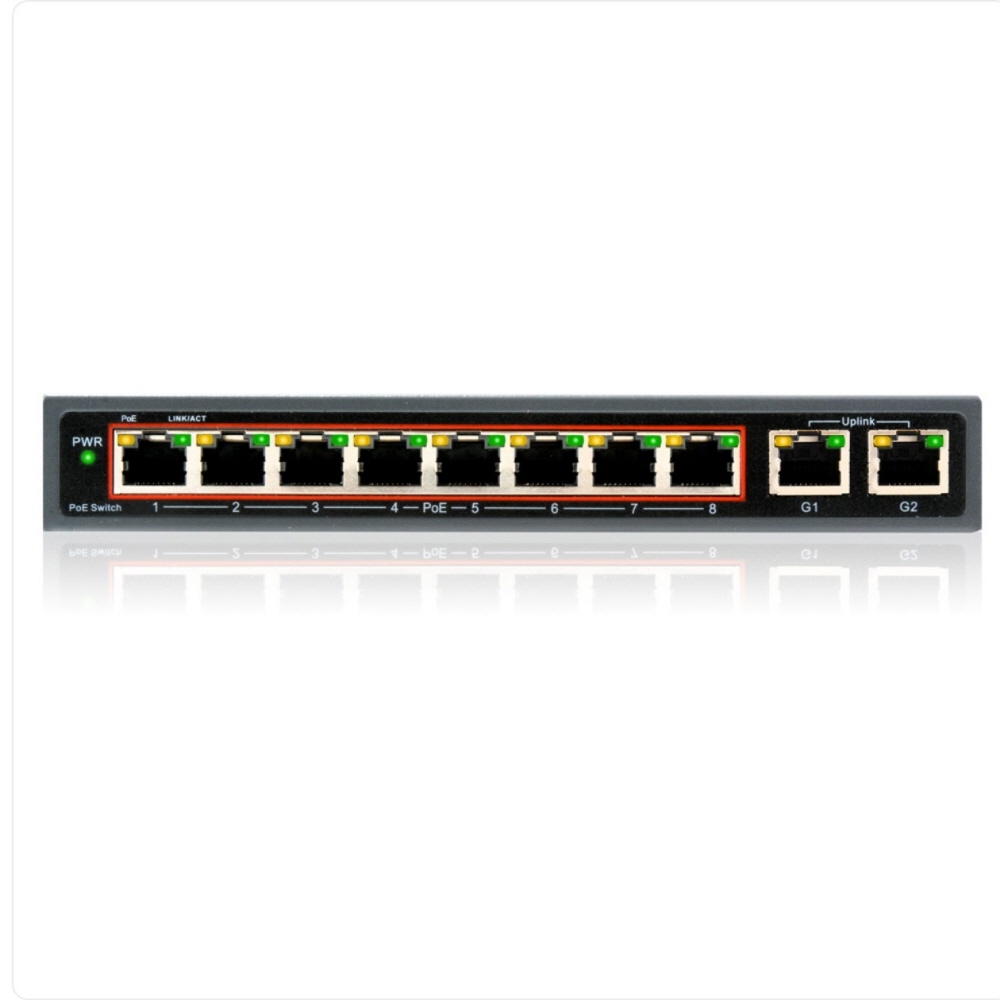 POE 스위치 허브 4포트 기가 비트 2포트 업링크 스위칭 허브 POE6006 60W - 상세 이미지 5
