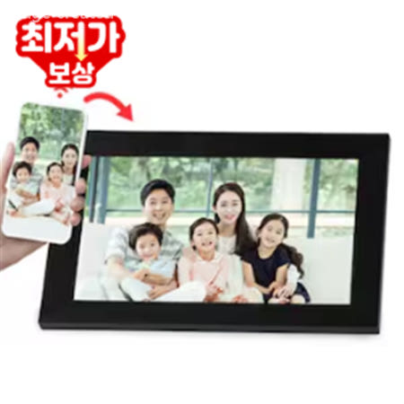 유니콘 스마트 터치 디지털액자 동영상 와이파이 원격전송 무선업로드 자동회전가능 LTD-1000TW