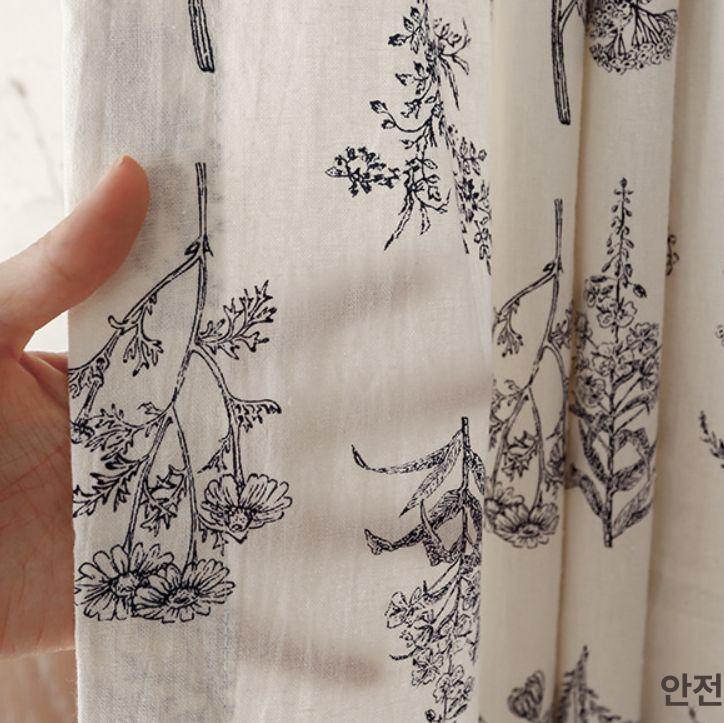 바란스 현관 세탁실 커텐형 정리대 다용도 선반 틈새 가림막 슬라이딩 무타공 수납장 가림천 행잉 패브릭 100x130cm 로드 스타일 - 상세 이미지 2