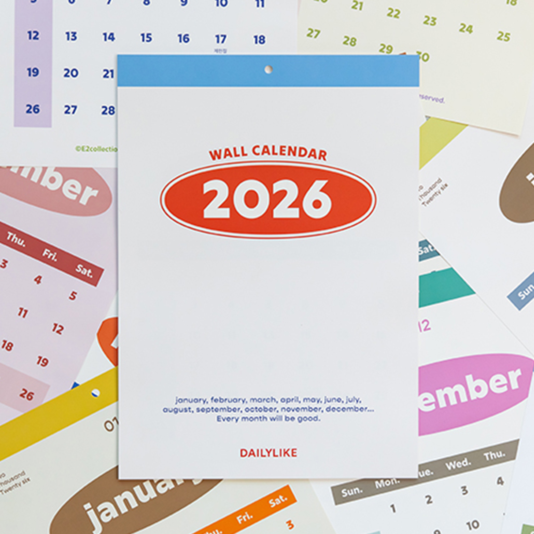 2026 벽걸이달력 레트로 벽달력 26년 뜯는 낱장 포스터 캘린더 인테리어 카렌다 A3 - 상세 이미지 2