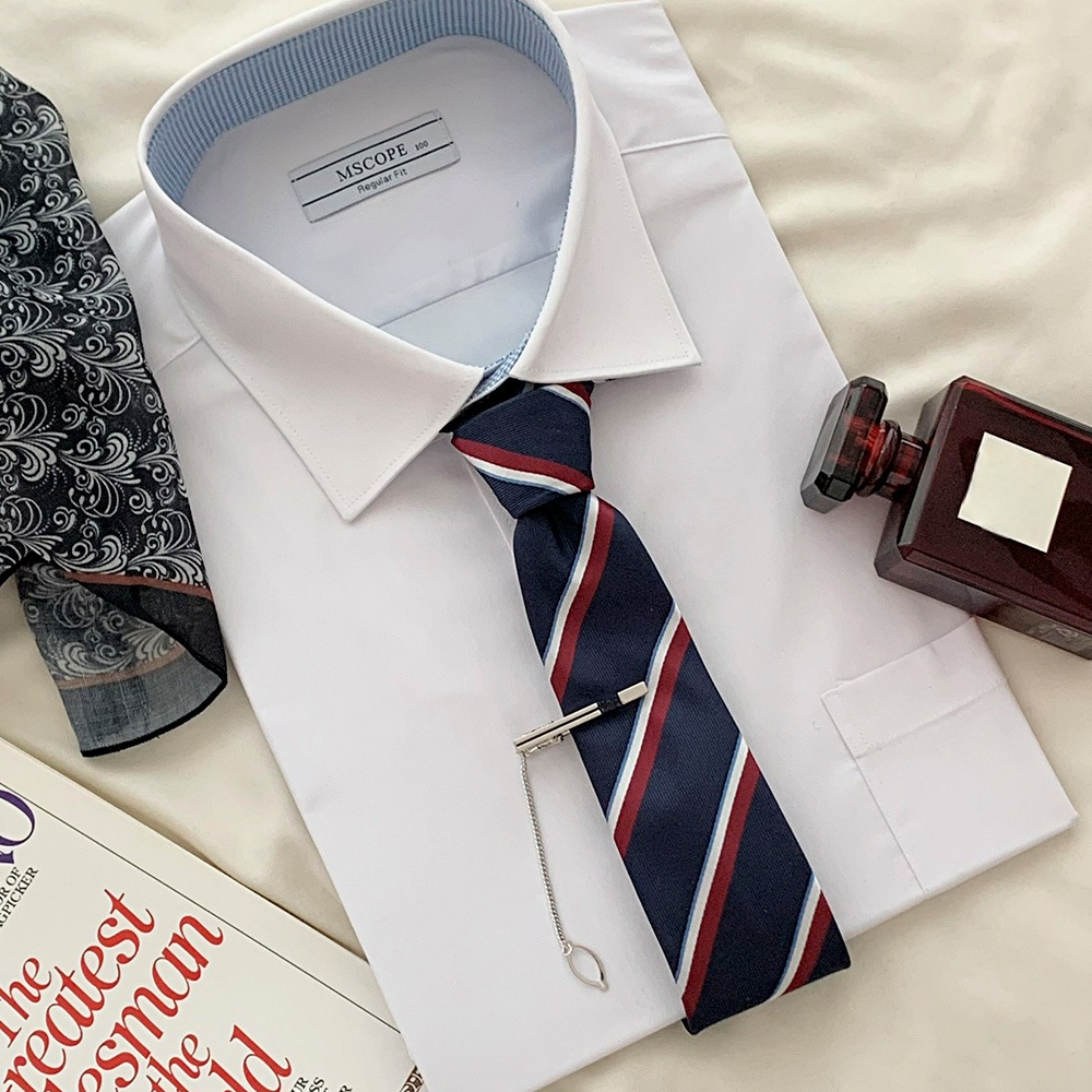 엠스코프 레지멘탈 스트라이프 수동넥타이 MN523