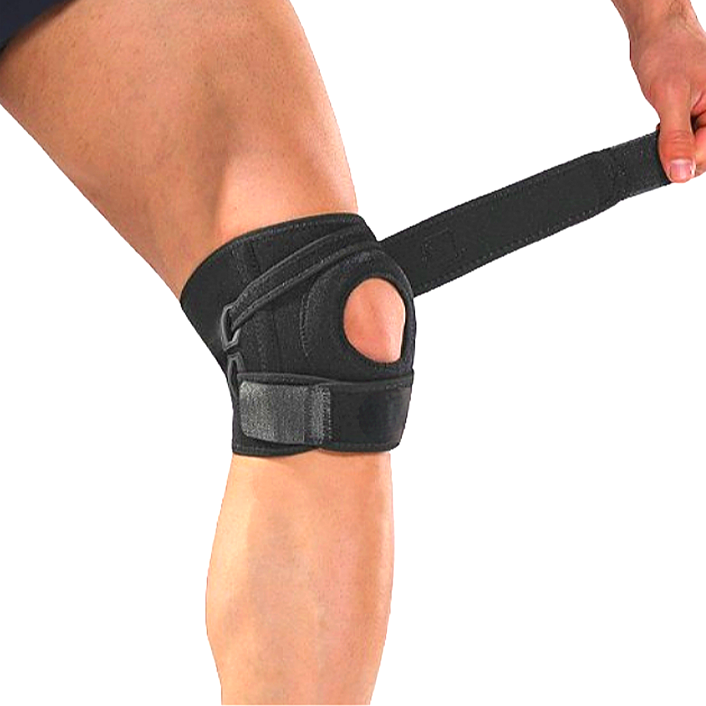 두줄 슬개골 무릎보호대 연골 슬개건 배드민턴 테니스 러닝 무릎보호대 밴드 한쪽