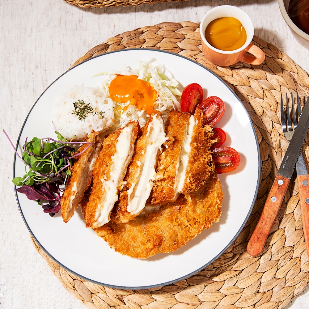 텔푸드 수제 통치즈 치즈돈까스 200g x 2개 등심 냉동돈까스 - 상품 이미지