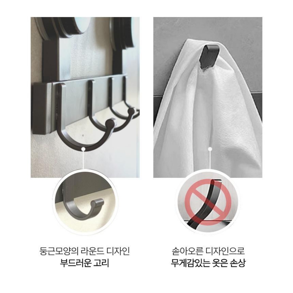 네바스 도어행거 문걸이 모자 벽 행거 걸이 후크 방문옷걸이 이미지 6