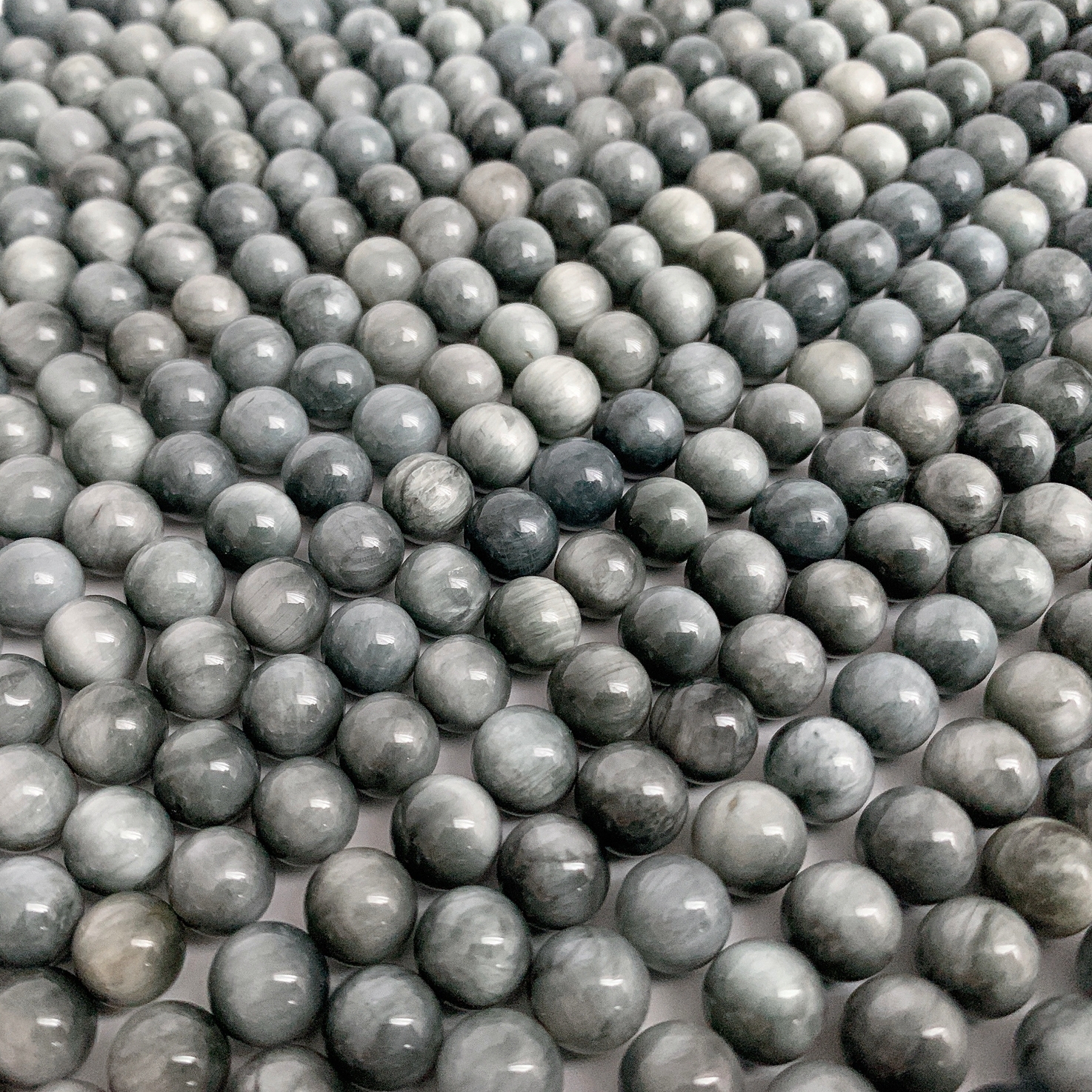 에이플로 A 이글아이 호크아이 팔찌 원석 재료 부자재 6mm,8mm - 상품 이미지