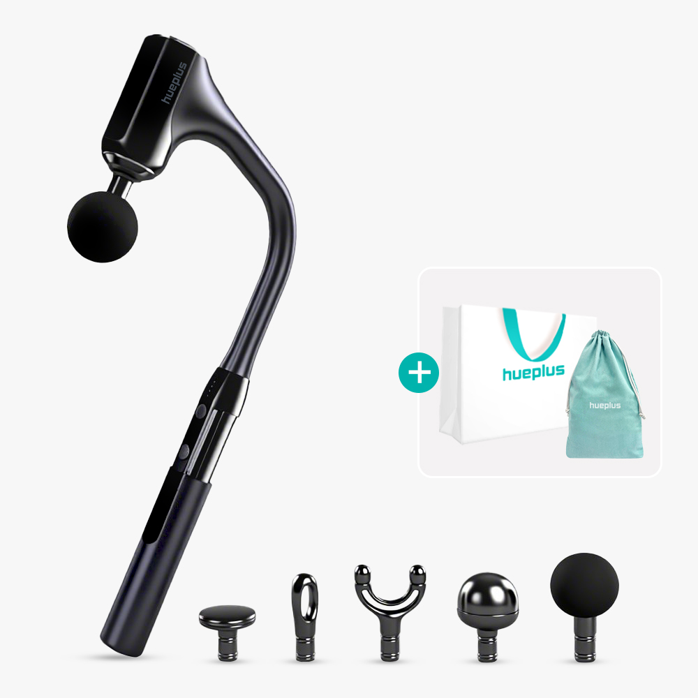 휴플러스 진동 커브건 안마기 마사지건 목 어깨 등 PRO C20 + 파우치 + 쇼핑백