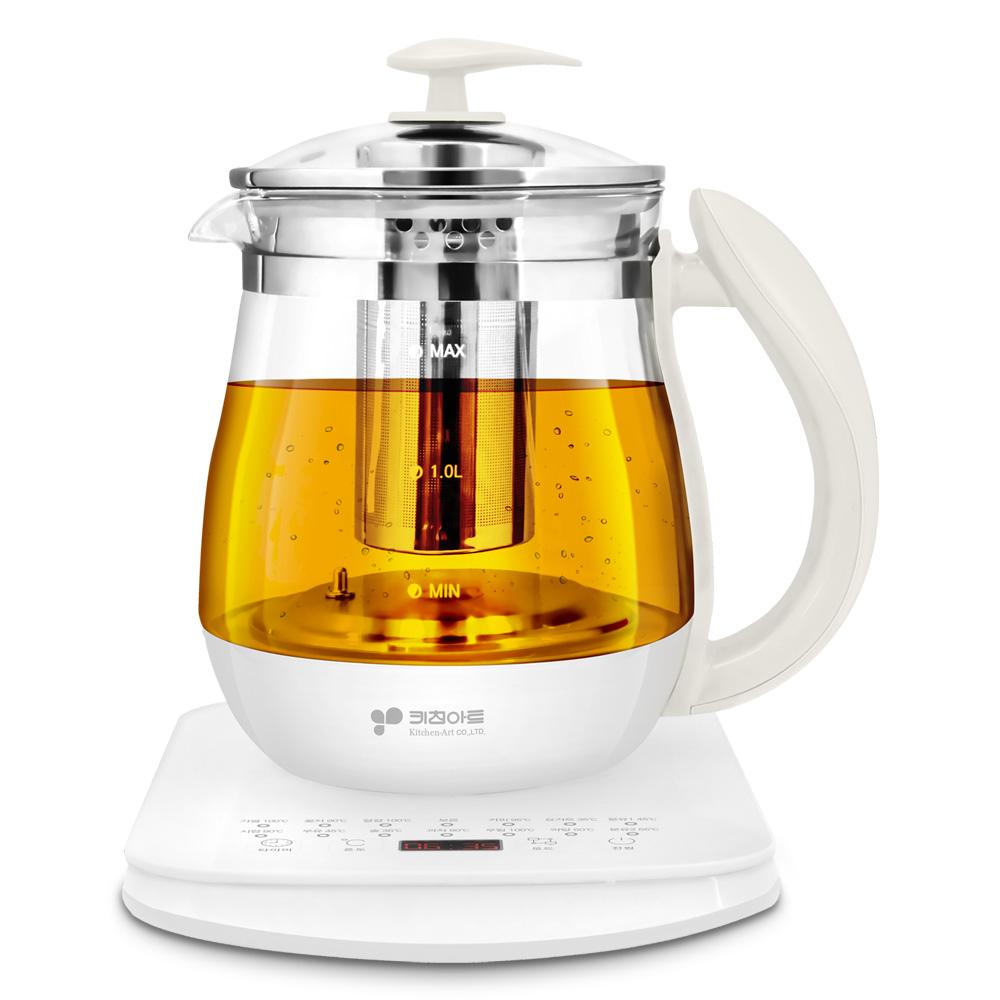 가정용 투명 커피포트 온도조절 전기주전자 이유식 티포트