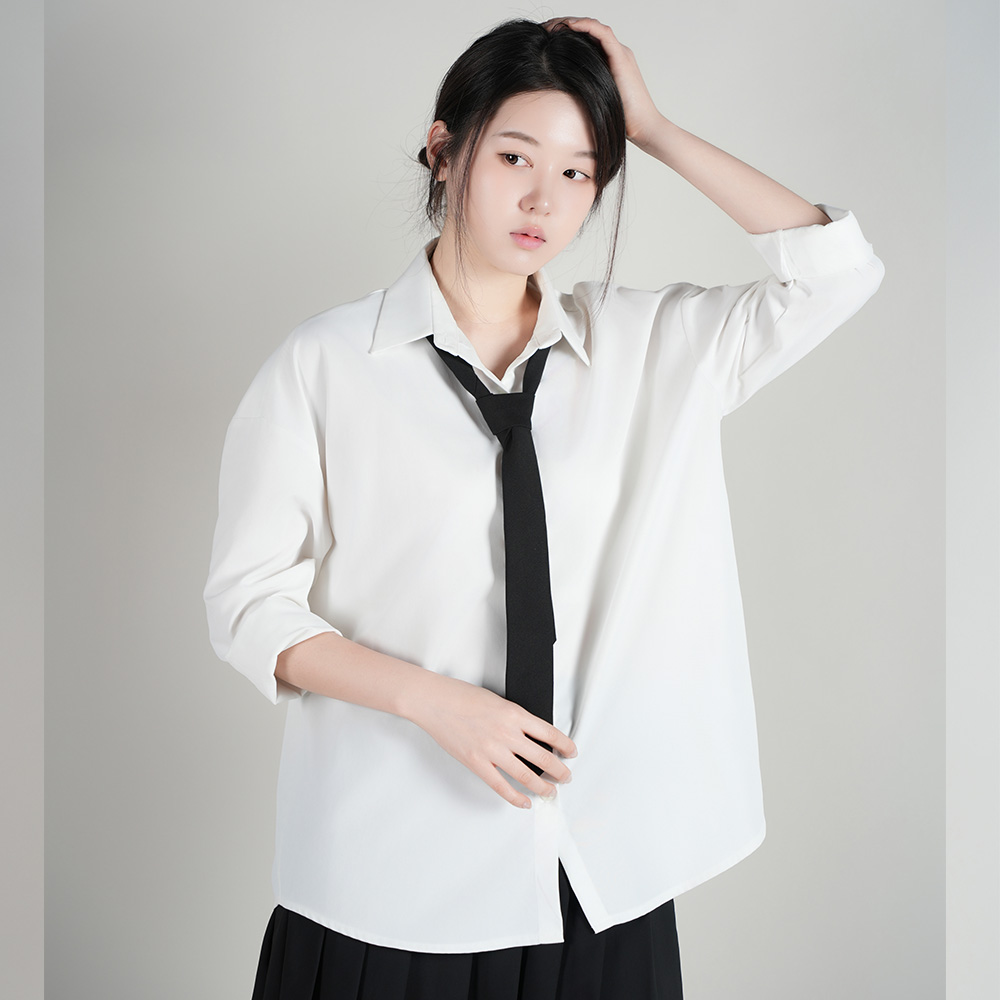 엠스코프 여성용 무광 슬림 롱 넥타이 MN650 - 상세 이미지 3
