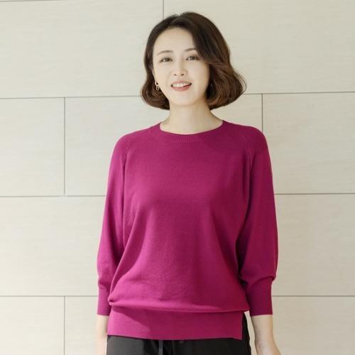 엄마옷 조이마담 T50672 조이 니트 티셔츠 중년여성의류 - 상품 이미지