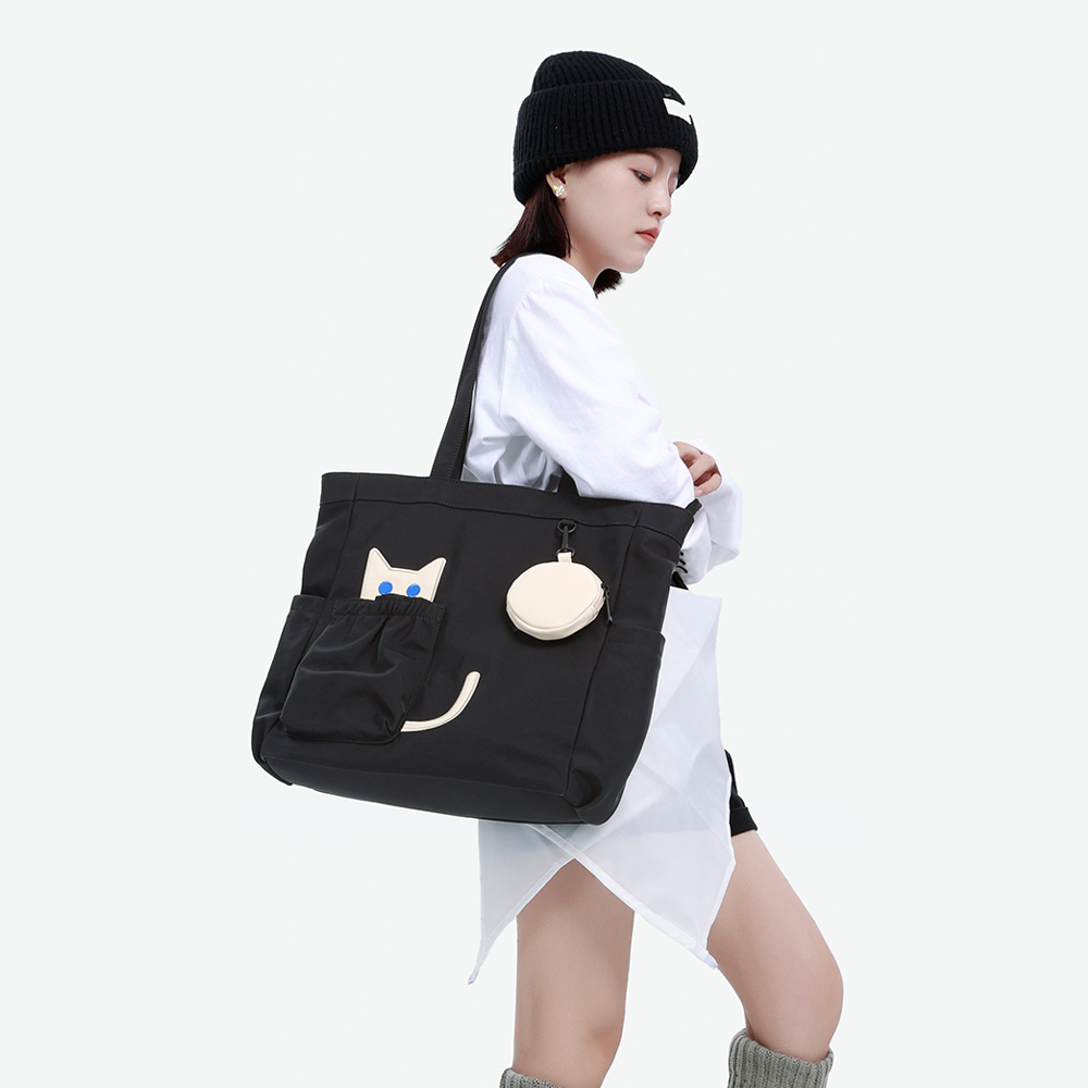 NOXXON(녹손) 캣 인 포켓 토트백(Cat in Pocket Tote Bag) - 상세 이미지 2