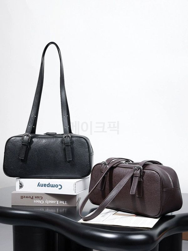 여성 소가죽 숄더백 복고풍 클래식한 디자인 세련된 스타일 편안한 착용감 캐주얼한 외출 가방 - 상세 이미지 3