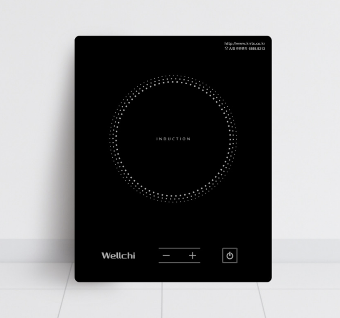 업소용인덕션 1구 웰치 빌트인 매립형 샤브 식탁용 테이블 1인 전기레인지 가정 1.2KW