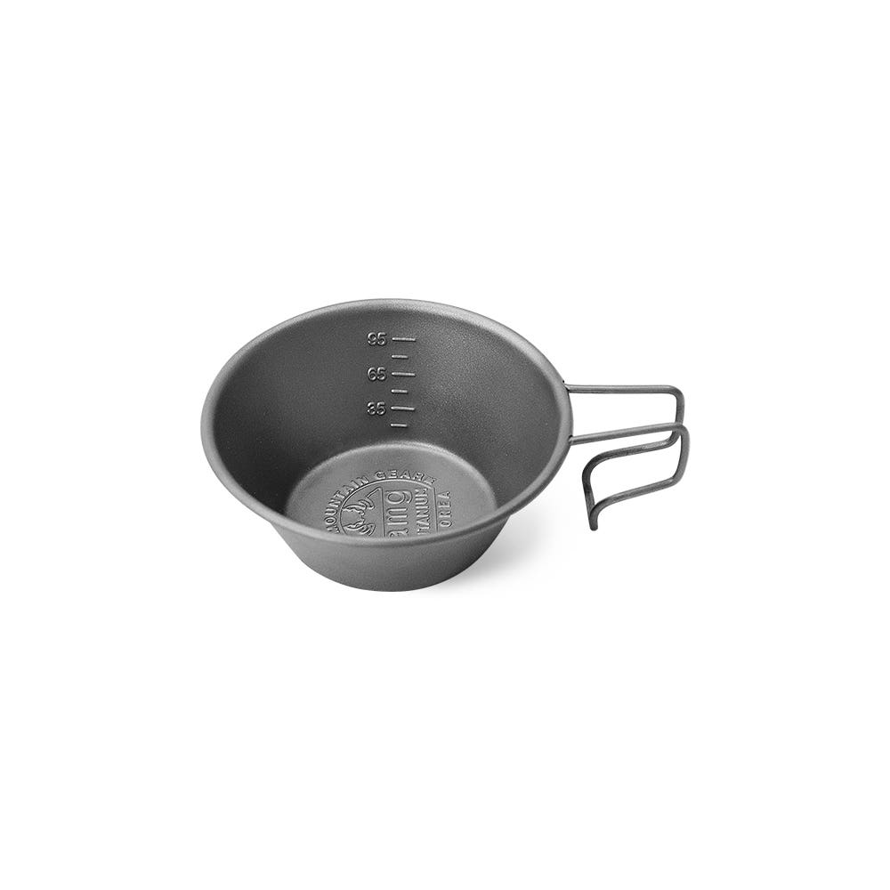 AMG티타늄 시에라컵 백패킹 등산용 고정 370ml 파우치포함 이미지 6