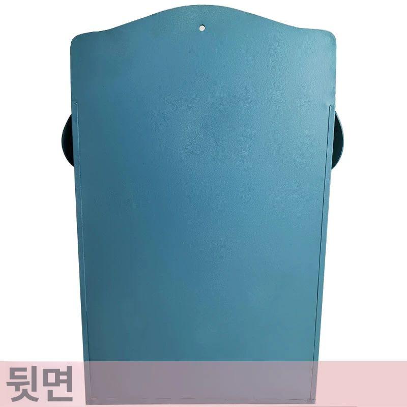 전원주택 철제 우체통 편지함 방수 대형 야외 포스트박스 엔틱 장식소품 카페 블루 - 상세 이미지 5