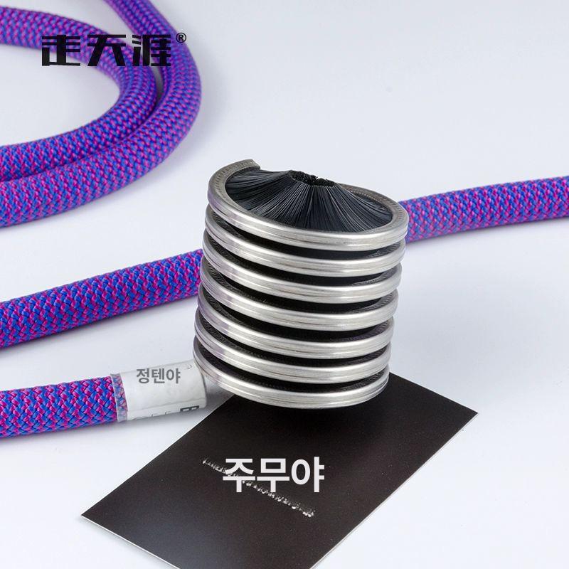 로프 세척솔 청소솔 암벽 등반장비 운송 하강기 야외 짚라인 풀리 홀드 도르래 와이어 단일 항목 - 상세 이미지 3