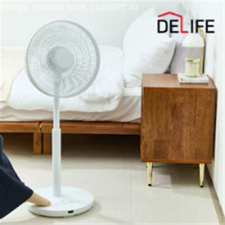 [디라이프] 에어 스탭 풋터치 선풍기 DLA-FT100C / 리모컨 포함