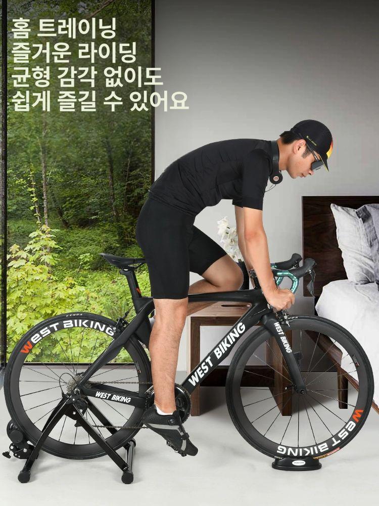 얼티레이서 실내용 페달링 거치대 저소음 자전거 저항 거치 연습 가정용 홈트 거실 다용도 블랙 - 상세 이미지 2