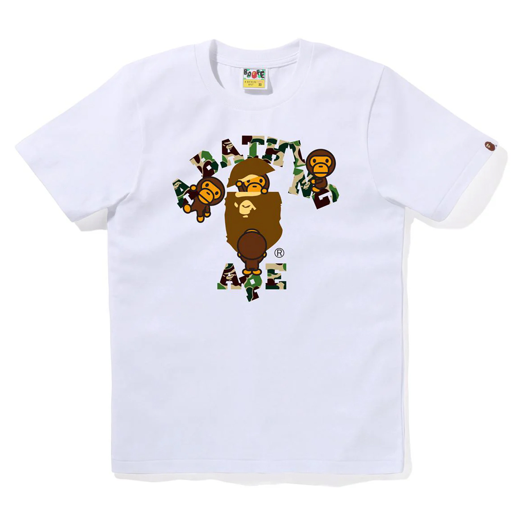 베이프 우먼즈 반팔티 ABC CAMO COLLEGE MILO TEE 2L80-210-014 - 상세 이미지 5