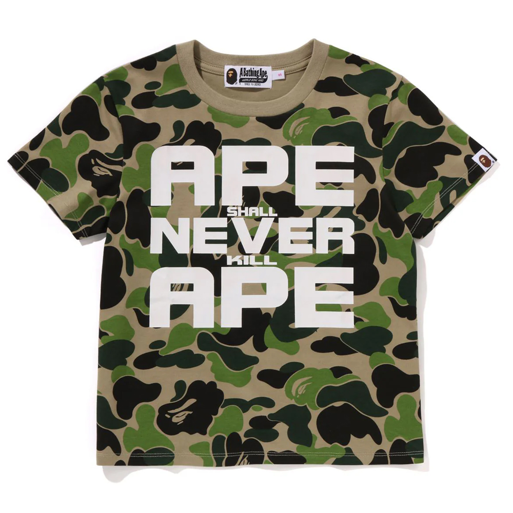 베이프 우먼즈 반팔티 ABC CAMO ASNKA TEE 1L80-209-010 - 상세 이미지 2