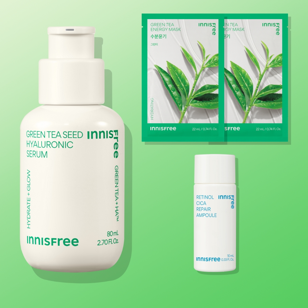 이니스프리 그린티 씨드 히알루론산 수분세럼 / 진정 보습 속건조 화잘먹 80ml, 1개 - 메인 이미지