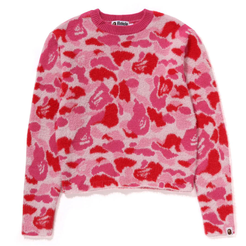 베이프 우먼즈 니트 ABC CAMO SHAGGY SWEATER 1L80-220-002 - 상세 이미지 3