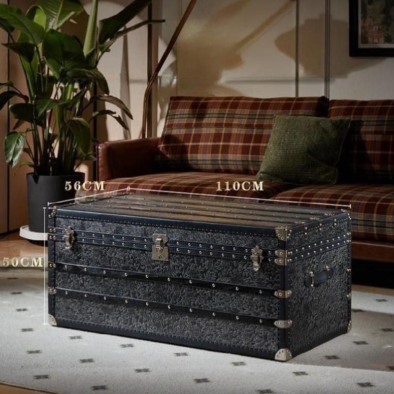 커피테이블 빈티지 트렁크 소파테이블 카페 장식 소품