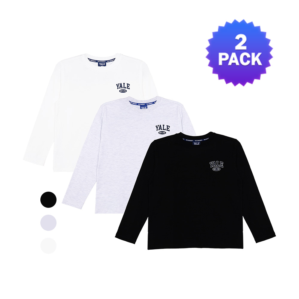 예일키즈 심플 롱티셔츠 2P A4F22P