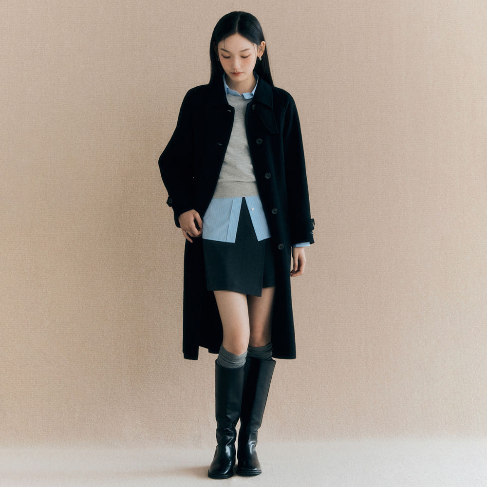 로엠 롱코트 스타일링